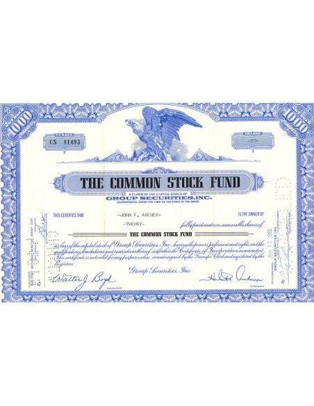 1962 - THE COMMON STOCK FUND