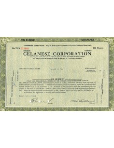 1966 - CELANESE CORPORATION - 100 AZIONI