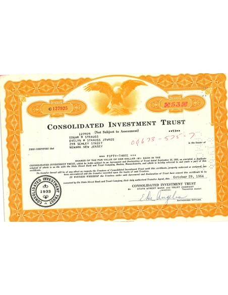 1964 - CONSOLIDATED INVESTMENT TRUST