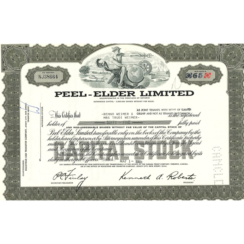1969 - PEEL-ELDER LIMITED