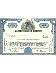 1965 - AMERICAN SUGAR COMPANY - 100 AZIONI