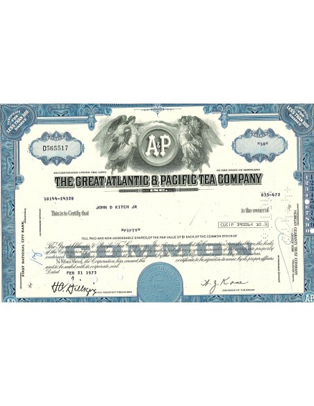 1973 - THE GREAT ATLANTIC & PACIFIC TEA COMPANY