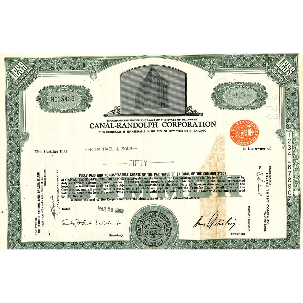 1963 - CANAL-RANDOLPH CORPORATION