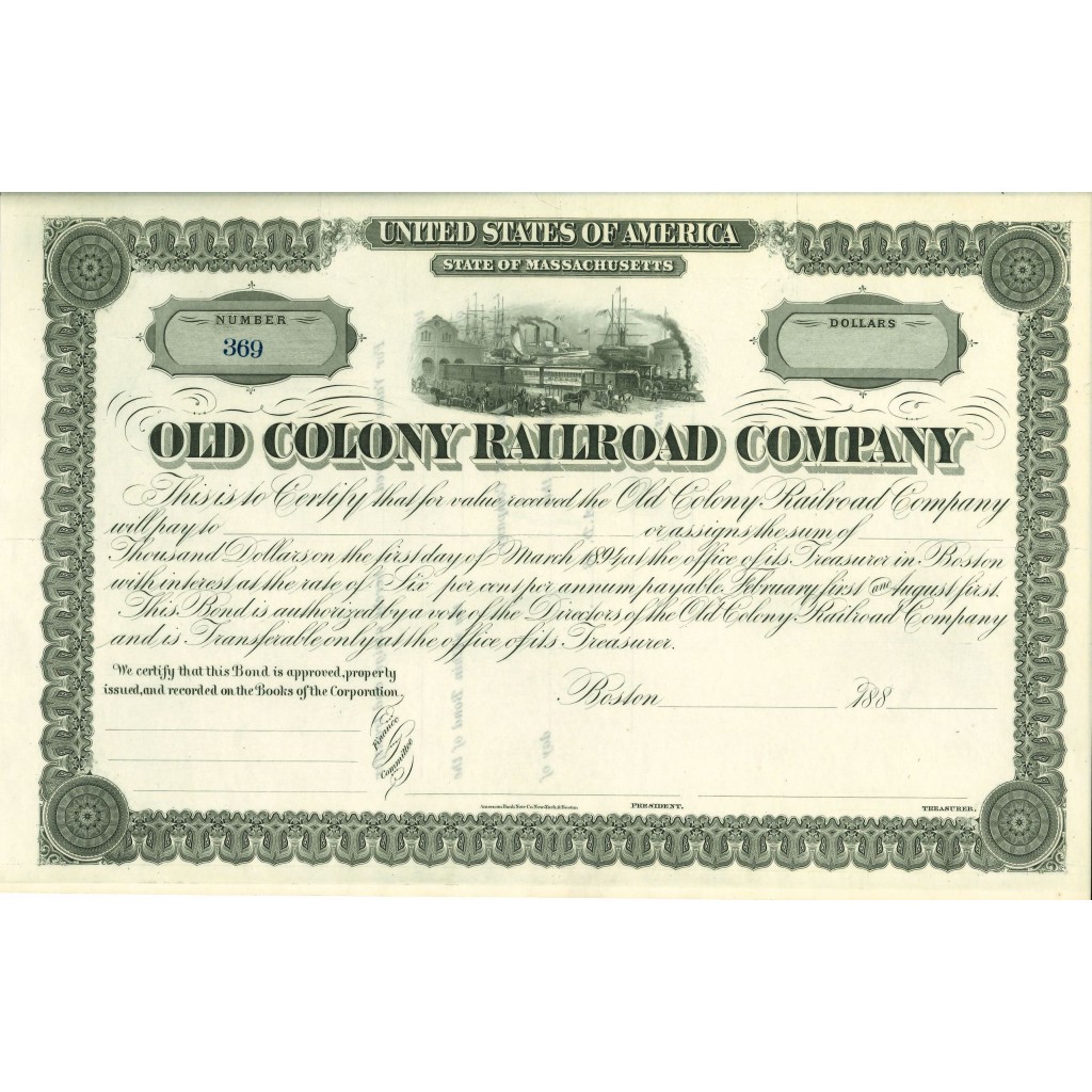 1880 - OLD COLONY RAILROAD COMPANY (GRIGIO)
