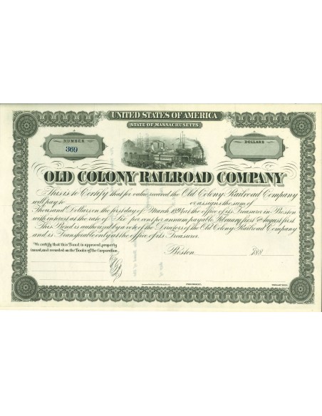 1880 - OLD COLONY RAILROAD COMPANY (GRIGIO)