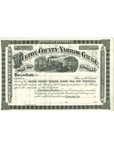 1878 - FULTON COUNTY NARROW GAUGE RAIL WAY COMPANY