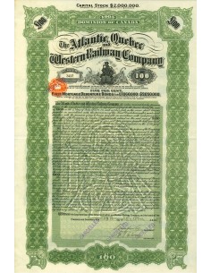 1969 - THE ATLANTIC QUEBEC AND WESTERN RAILWAY COMPANY