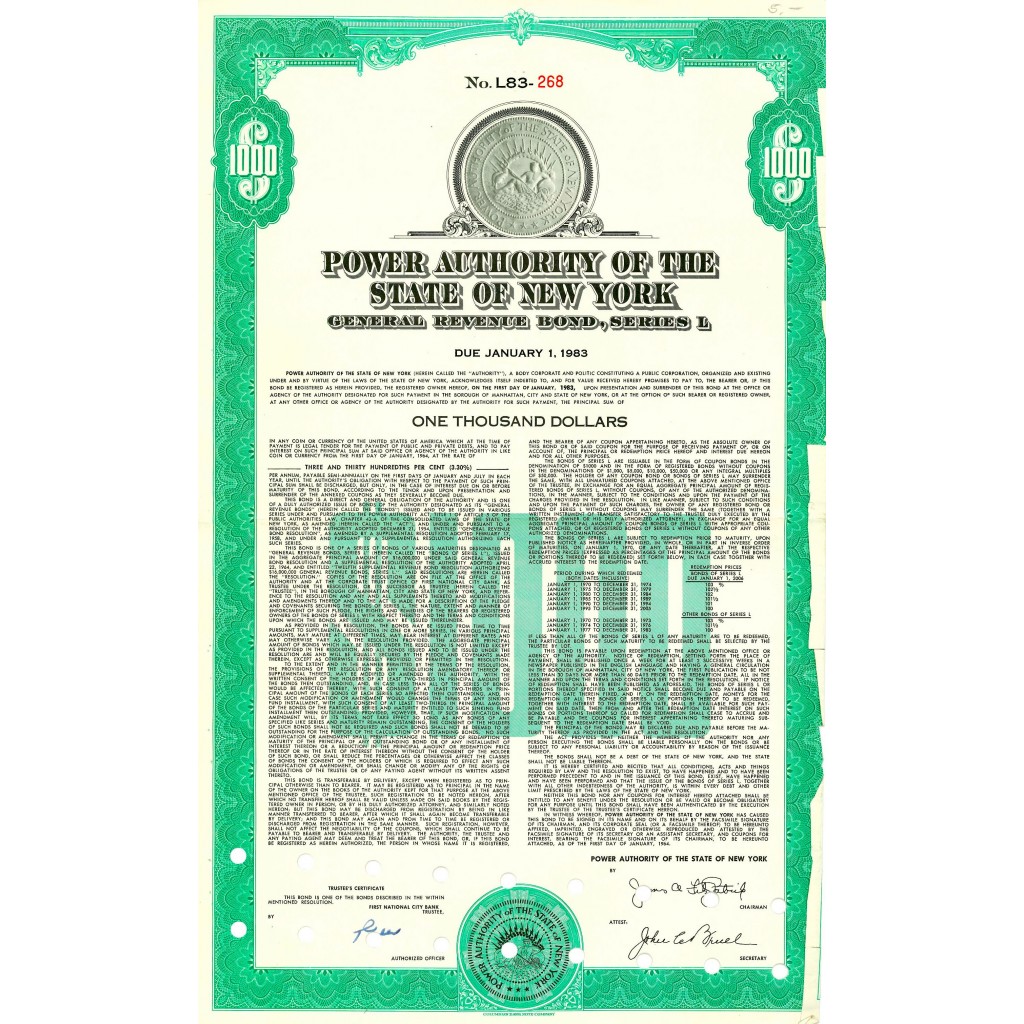 1983 - POWER AUTHORITY OF THE STATE OF NEW YORK
