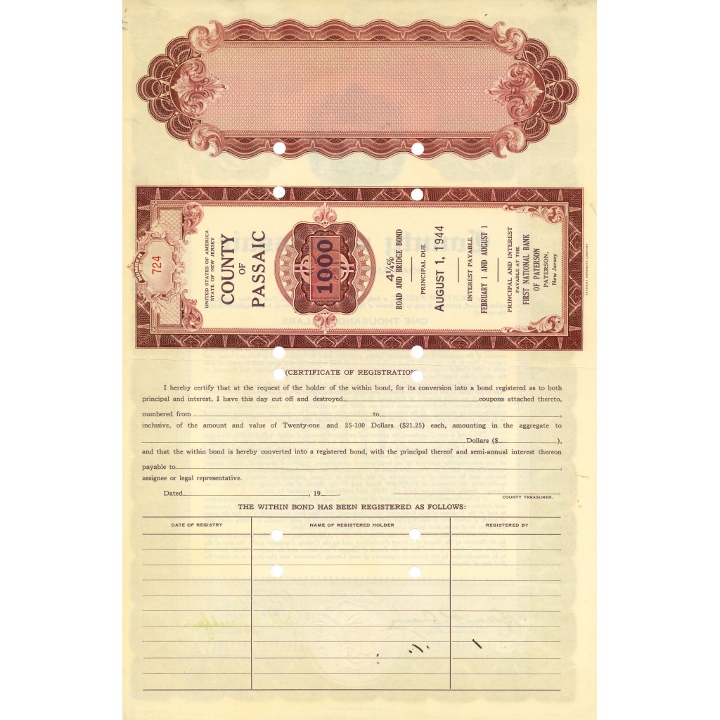 1927 - COUNTY OF PASSAIC (VIOLA)