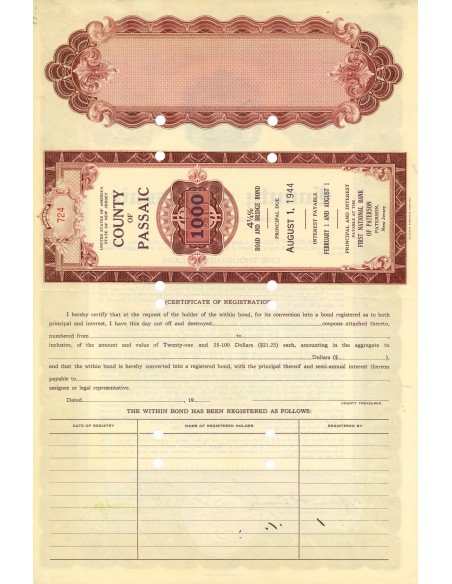 1927 - COUNTY OF PASSAIC (VIOLA)