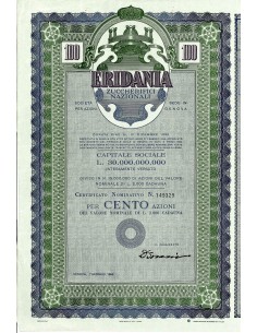 1956 - ERIDANIA ZUCCHERIFICI NAZIONALI - 100 SHARES