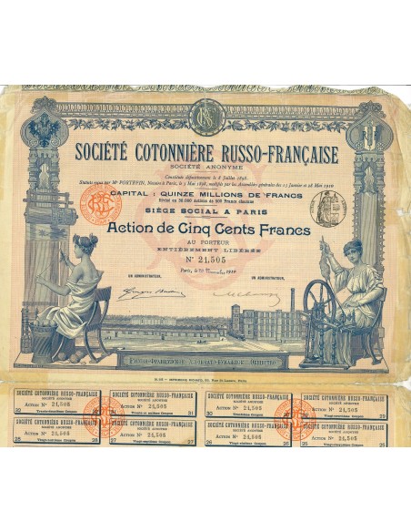 1910 - COTONNIERE RUSSO-FRANCAISE SOC.