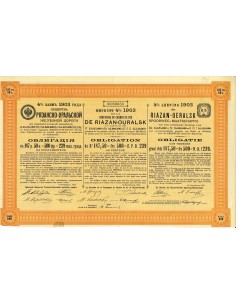 1903 - CHEMIN DE FER DE RIAZAN-OURALSK COMP. DU