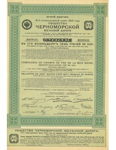 1913 - CHEMIN DE FER DE LA MER NOIRE COMP. DU