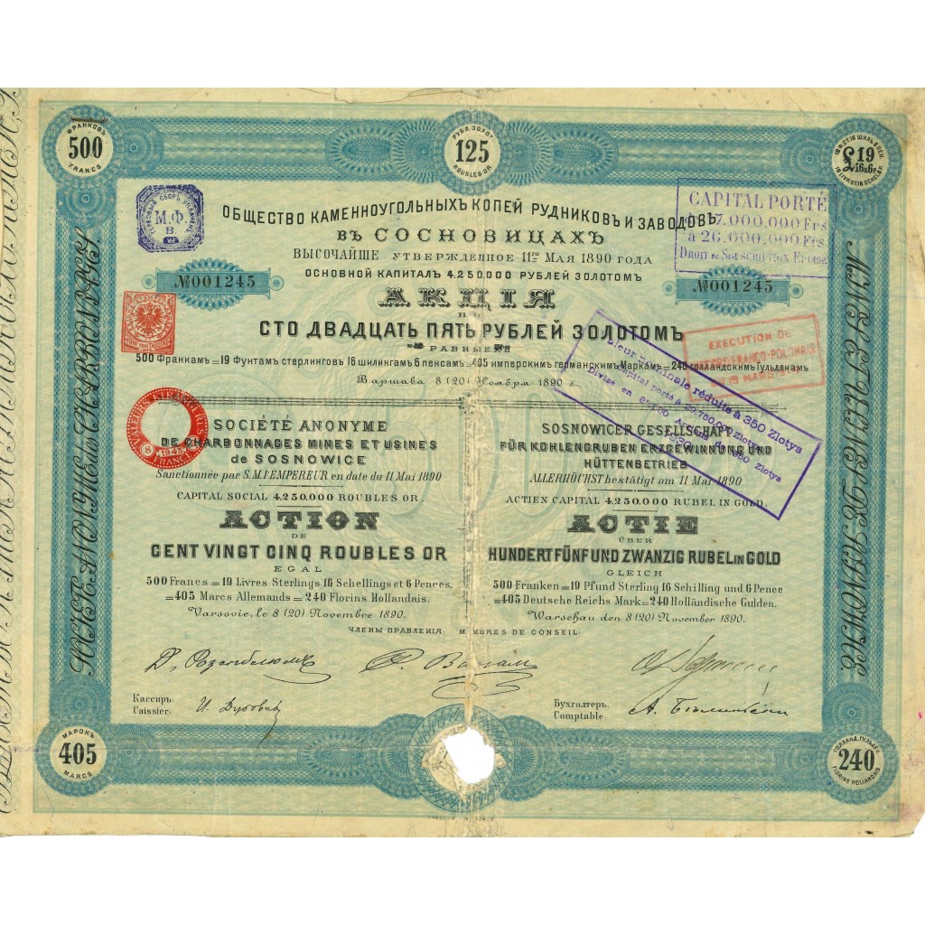 1890 - CHARBONNAGES MINES ET USINES DE...