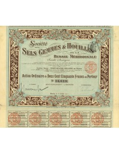 1911 - SELS GEMMES & HOUILLES DE LA RUSSIE MERIDIONALE...