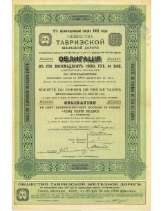 1913 - CHEMIN DE FER DE TAURIS SOC. DU
