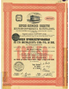 1903 - MATERIEL DE CHEMINS DE FER DU HAUT-VOLGA SOC. DE