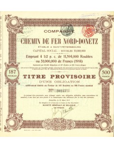 1914 - CHEMIN DE FER NORD-DONETZ COMP. DU (TITOLO...