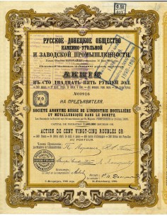 1895 - RUSSE DE L'INDUSTRIE HOUILLERE ET METALLURGIQUE...