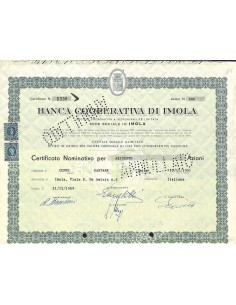 BANCA COOP DI IMOLA - AZIONI IMOLA 1959
