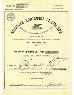 1898 - RAS RIUNIONE ADRIATICA DI SICURTA' - INCENDIO -...