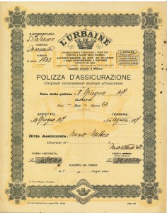 1917 - L'URBAINE COMPAGNIA ANONIMA D' ASSICURAZIONI -...