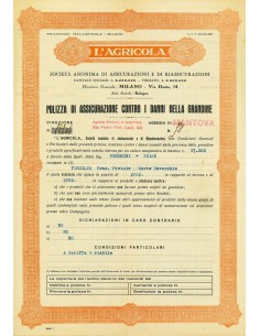 1933 - L'AGRICOLA - GRANDINE - CAMPIONE