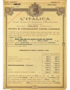 1948 - L'ITALICA SOCIETA' ANONIMA DI ASSICURAZIONI E...