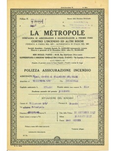 1937 - LA MÉTROPOLE - INCENDIO - BRESCIA