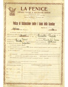 1936 - LA FENICE - GRANDINE - VERCELLI