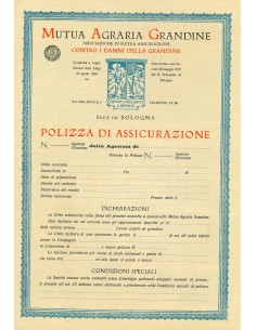 1930 - MUTUA AGRARIA GRANDINE - BOLOGNA