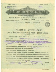 1920 - L'ASSICURATRICE ITALIANA - RESPONSABILITA' CIVILE...