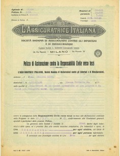 1925 - L'ASSICURATRICE ITALIANA - RESPONSABILITA' CIVILE...
