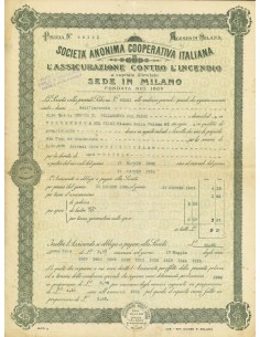1906 - COOPERATIVA ITALIANA PER L'ASSICURAZIONE CONTRO...