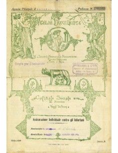 1924 - ITALIA PREVIDENZE - INFORTUNI - ROMA