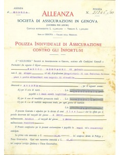 1913 - ALLEANZA - INFORTUNI - MODENA