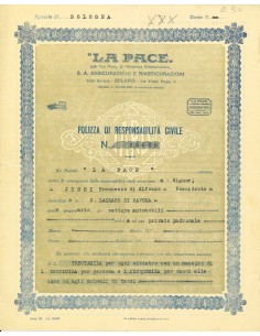 1937 - LA PACE - RESPONSABILITA' CIVILE - MILANO