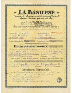1925 - LA BASILESE - INCENDIO - MILANO