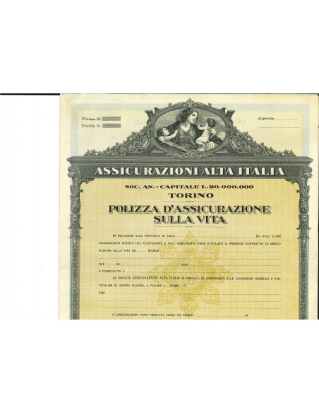 ASSICURAZIONI ALTA ITALIA - VITA - TORINO