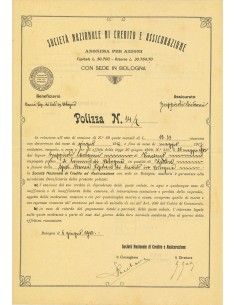 1912 - NAZIONALE DI CREDITO E ASSICURAZIONE SOC. - RAMO...