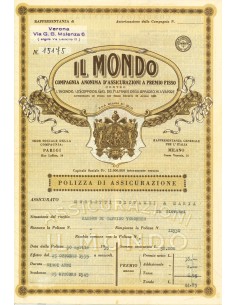 1935 - IL MONDO - INCENDIO - VERONA