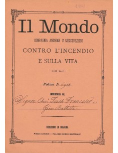 1891 - IL MONDO - INCENDIO - BOLOGNA