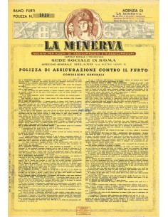 1961 - LA MINERVA - FURTO - ANCONA