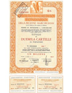 ISTIT. DI CREDITO FOND. DELLA REG. MARCHIGIANA 2000 CARTELLE. 6% 1973