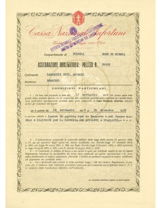 1934 - CASSA NAZIONALE INFORTUNI - INFORTUNI - MODENA