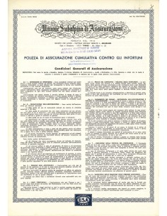 1960 - UNIONE SUBALPINA DI ASSICURAZIONI - INFORTUNI -...