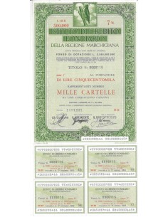 ISTIT. DI CREDITO FOND. DELLA REG. MARCHIGIANA 1000 CARTELLE. 7% 1975