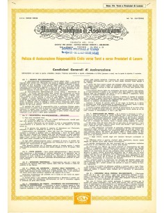1960 - UNIONE SUBALPINA DI ASSICURAZIONI -...
