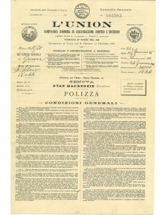 1896 - L' UNION - INCENDIO - GENOVA